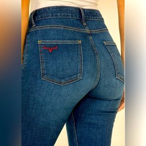 NWOT women’s KIMES RANCH CHLOE jeans SIZE 4/34 dark wash.